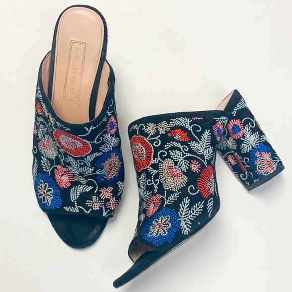 Avec Les Filles Shoes - Avec Les Filles floral heels
